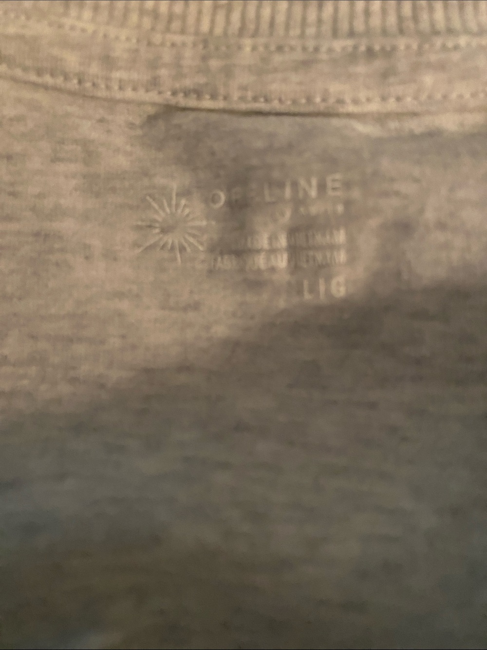 Off Line Gray Cropped Boxy Tee - Picture 4 of 5